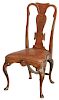 Queen Anne Style Burlwood Side Chair