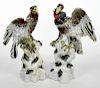 Two Chelsea Style Birds of Prey Figurines