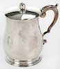 English Silver Lidded Mug