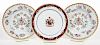Four Chinese Export Style Armorial Plates
