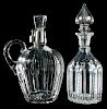 Two Fluted Cut Glass Decanters, Sinclaire