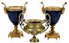 Three Neoclassical Two Handled  Urns