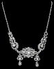 Antique Silver & Diamond Necklace