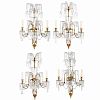 Four Baltic Neoclassical style  wall lights