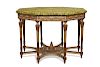 A  Neoclassical style octagonal center table