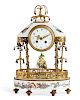 A French Chinoiserie decorated mantel clock