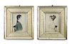 Two American Portrait Miniatures, 4 1/2 x 3 1/2 inches.