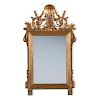 A Louis XVI style giltwood mirror