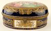 LATE 19TH C FRENCH SEVRES PORCELAIN BRONZE CASKET