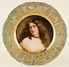 ROYAL VIENNA PORCELAIN CABINET PLATE HAND PAINTED