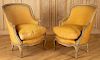 PAIR PAINTED FRENCH LOUIS XV BERGERES 1920