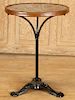 FRENCH IRON BISTRO TABLE MARBLE TOP 1940