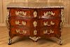 SIGNED REGENCY BRONZE MOUNTED MARBLE TOP COMMODE C. 1820