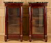 PAIR LATE 19TH C. FRENCH EMPIRE STYLE BOOKCASES