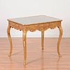 Regence giltwood and chinoiserie lacquer side table