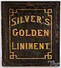 Painted Silver's Golden Liniment cabinet door