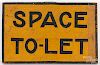 Painted Space To-Let sign