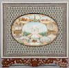 Large Indian watercolor on ivory of the Taj Mahal