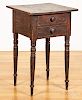 Sheraton painted pine two-drawer stand