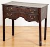 George III oak dressing table
