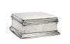An American Silver Box, Gorham Mfg. Company, Height 1 3/4 x width 3 3/4 x depth 4 inches.