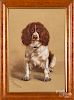 Watercolor dog portrait
