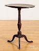 Federal brown painted tilt top candlestand