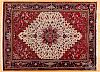 Semi antique Heriz style carpet.