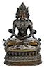 Tibetan Bronze Figure of Amitayus