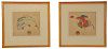 Two Anamorphic Chinese Paintings