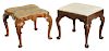 Period Queen Anne or Queen Anne Style Footstools