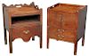 Two Similar Chippendale Bedside Commodes