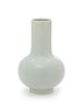 A White Glazed Porcelain Bottle Vase Height 5 3/4 inches.
