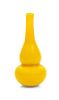 * A Small Yellow Glass Gourd-Form Bottle Height 5 inches.