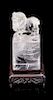 * A Rock Crystal Seal Height 5 inches.