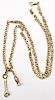 18K yellow gold chain necklace, etc.