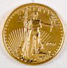 American eagle 1/10 ozt. fine gold coin.