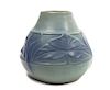 A Van Briggle Pottery Vase, Height 9 1/4 inches.