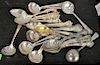 Sterling silver lot of various spoons. 21.3 t oz.
