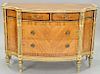 Louis XVI style server with concave side doors, circa 1920. ht. 35 in., wd. 52 in.