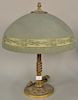 Reversed painted table lamp. ht. 22 in.