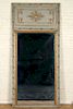 19TH C. FRENCH GILT WOOD PAINTED TRUMEAU MIRROR