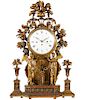 18/19 C. Johann Sachs Carved Wood Clock