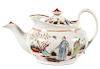 Antique Newhall Porcelain Teapot Pattern #421