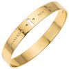 TIFFANY & CO. 18K yellow gold bangle bracelet.