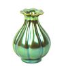 A Zsolnay Iridescent Pottery Vase, Height 4 1/2 inches.