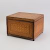 Continental Straw Parquetry Traveling Box, Probably Italian