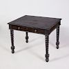 Unusual Anglo-Indian Highly Carved Ebony Table