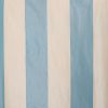 Group of Six French Blue and Cream Striped Silk Curtains