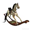 Large Carved and Painted Hobby Horse